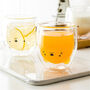 Cute Animal Double Wall Glass Cup, thumbnail 9 of 11