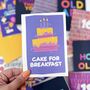 Colourful 'Cake For Breakfast' Birthday Card, thumbnail 1 of 3