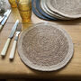 Respiin Set Of Six Seagrass And Jute Tablemats Naturals, thumbnail 8 of 9