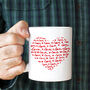 Valentine’s Day Heart Mug – Love Design Gift, thumbnail 5 of 7