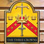 Three Crowns Personalised Home Pub Sign Man Cave Sign, thumbnail 2 of 10