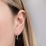 Sterling Silver Mini Liquid Drop Earrings, thumbnail 3 of 4