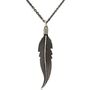 Wdts Large Feather Silver Necklace, thumbnail 1 of 3