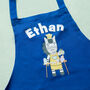 Children’s Personalised Zebra Crafts Apron, thumbnail 3 of 6