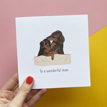 Dogs Cuddling Card For Mum, 3 of 5