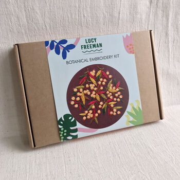 Autumn Berries Botanical Embroidery Kit, 8 of 8
