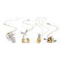 Forbidden Pineapple Pendant In Silver And Gold, thumbnail 6 of 6