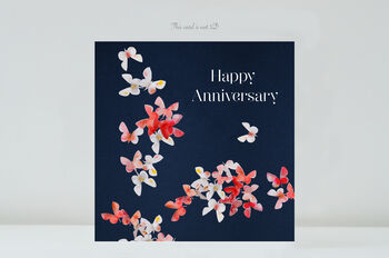 Butterfly Birthday Card With Cherry Blossom Design, 6 of 11
