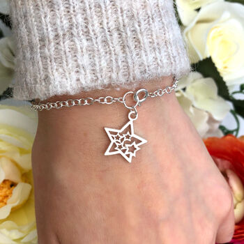 Sterling Silver You Are A Star Bracelet, 9 of 12