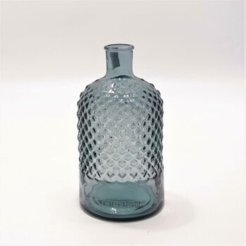 Recycled Glass Diamond Bottle Vase In Seven Colours, 5 of 8