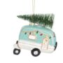 Mint Green Caravan With Tree Bauble, thumbnail 2 of 2