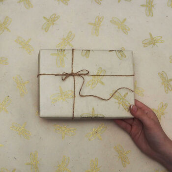 Dragonfly Lokta Gift Wrap, 7 of 11