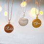 Girls Name Engraved Sterling Silver Necklace, thumbnail 1 of 12