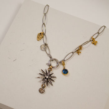 Personalised Victoriana Star Charm Necklace, 2 of 10