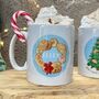 Personalised Pastry Wreath Mug With Hot Choc Kit, thumbnail 1 of 3