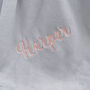 Personalised Grey Soft Fleece Baby Blanket, thumbnail 2 of 4