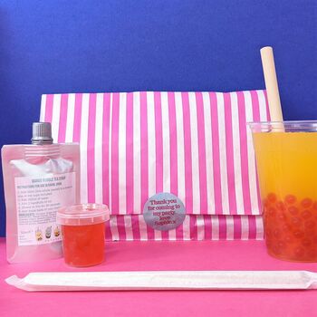 Personalised Bubble Tea Party Bags And Favours, 4 of 4