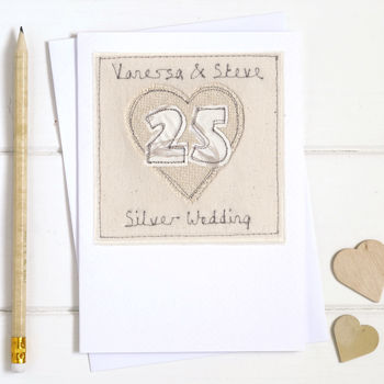Personalised Wedding Anniversary Heart Card, 3 of 12