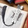Personalised Dog And Book Lovers Pewter Metal Bookmark, thumbnail 2 of 6