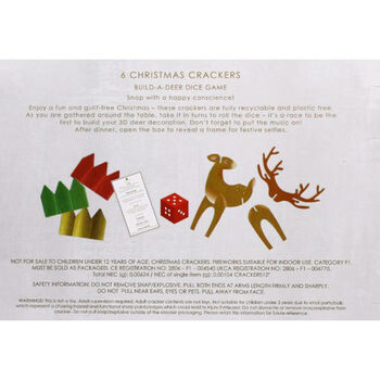 Twilight Blue Christmas Crackers Set Of Six, 6 of 7