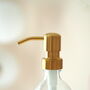 Refillable Clear Glass Bottle With Metal Pump, thumbnail 7 of 9