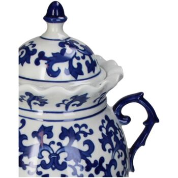 Ginger Jar Pot And White Blue Porcelain Chinoiserie, 4 of 7