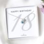 18th Birthday Necklace – Birthstone And Initial Gift For Her, thumbnail 1 of 7