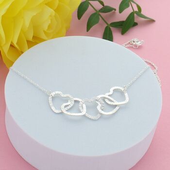 50th Birthday Infinity Hearts Necklace, 2 of 3