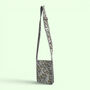 Mini Cross Body Bag | Grey And White Block Print Floral, thumbnail 2 of 5