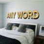 Personalised Light Up Letters Effect Wall Sticker, thumbnail 3 of 4