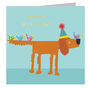 Gold Foiled Dog Birthday Card, thumbnail 2 of 5