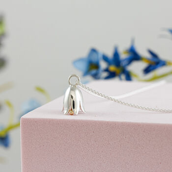 Harebell Silver And Solid 18ct Gold Necklace, 2 of 8