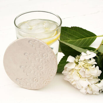Ceramic Soap Dish With Lace Detail, 6 of 6