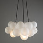 Silver Bubble Chandelier Light Three Point, thumbnail 4 of 8