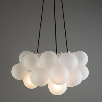 Silver Bubble Chandelier Light Three Point, 4 of 8