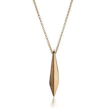 Reversible Gold Plated Silver Shard Necklace, 2 of 4