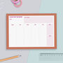 A5 Weekly Pink Orange Spot Desk Pad 50 Tear Off Pages, thumbnail 1 of 7