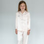 Personalised Girl's Pink Silky Pyjama's, thumbnail 4 of 7