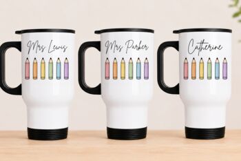Teacher Crayon Travel Mug, 2 of 3