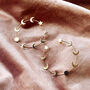 Celestial Star And Moon Hoop Earrings, thumbnail 4 of 9