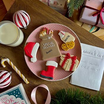 Personalised Special Delivery Christmas Letterbox Iced Cookies, 2 of 11