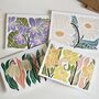 Colourful Linocut Birth Flower Notecards Set Of 12, thumbnail 7 of 10