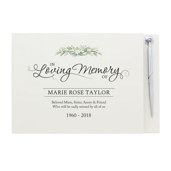 Personalised Loving Memory Guest Book, 2 of 6