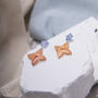 Forget Me Not And Star Dangle Stud Earrings, thumbnail 4 of 4