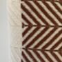 Zigzag Design Cinnamon Soft Sofa Throw, thumbnail 3 of 6
