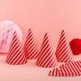 Candy Striped Party Hats, thumbnail 2 of 5