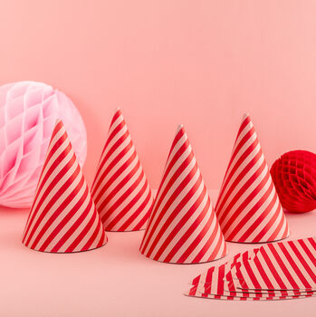 Candy Striped Party Hats, 2 of 5