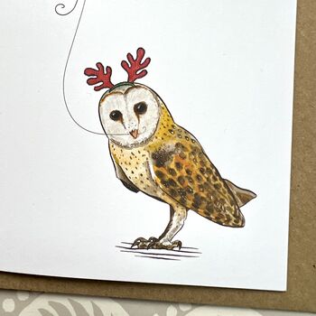 Owl Christmas Card, 3 of 3