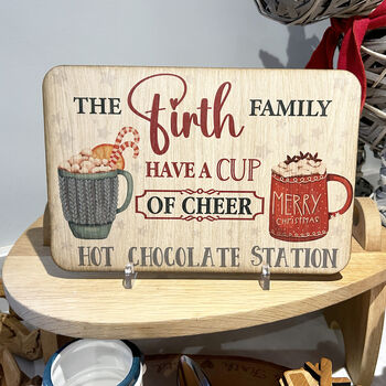 Personalised Hot Chocolate Station Sign, 4 of 12