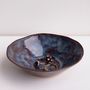 Handmade Ceramic Dark Blue/Brown Ring Dish, thumbnail 1 of 6
